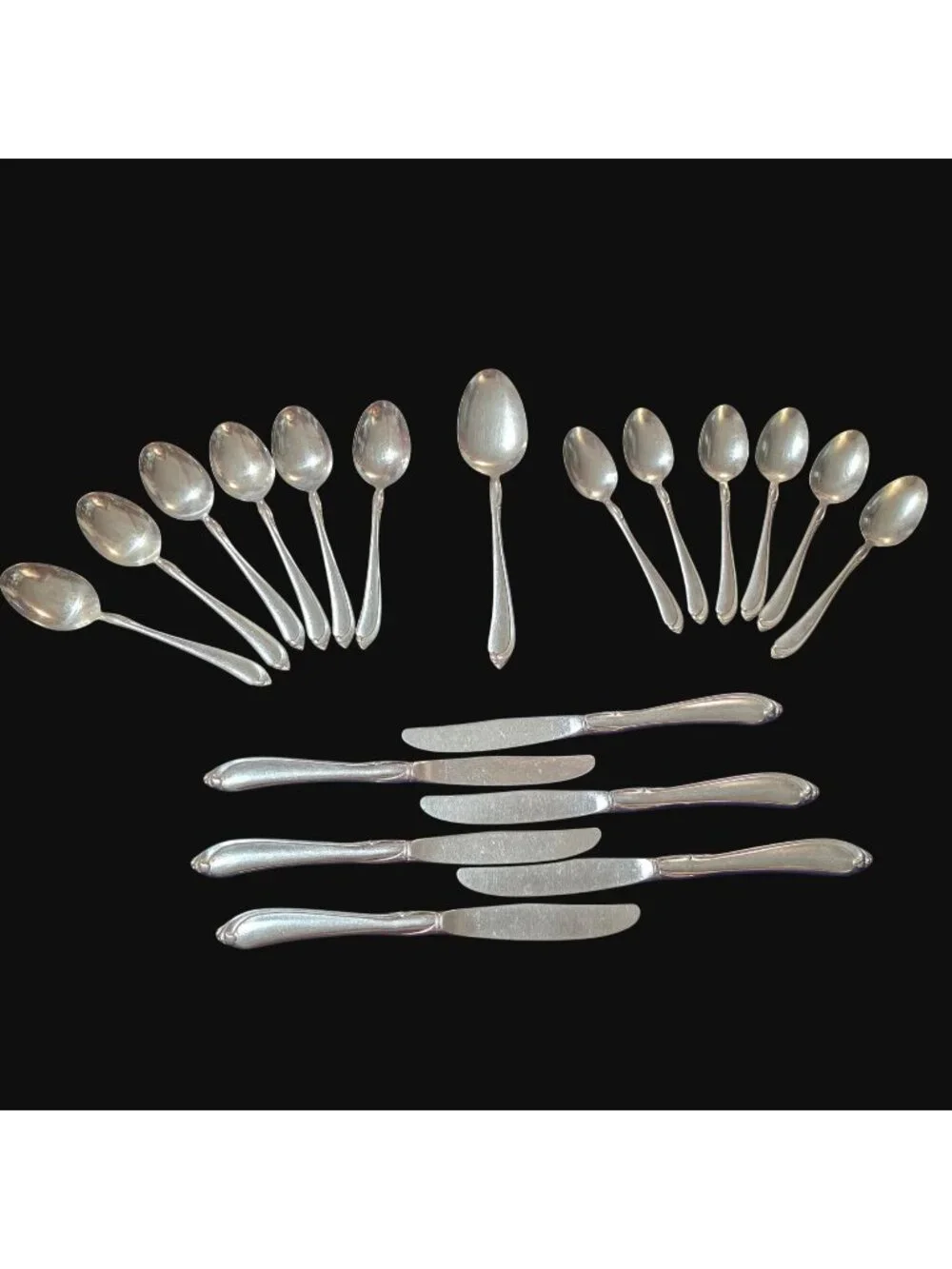 19 Pc Vintage 1986 Oneida Oneidacraft Deluxe Stainless Flatware ARBOR Lot